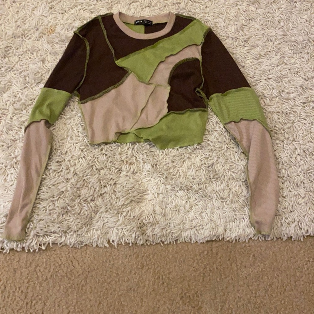Shein fitted crop long sleeve, never worn